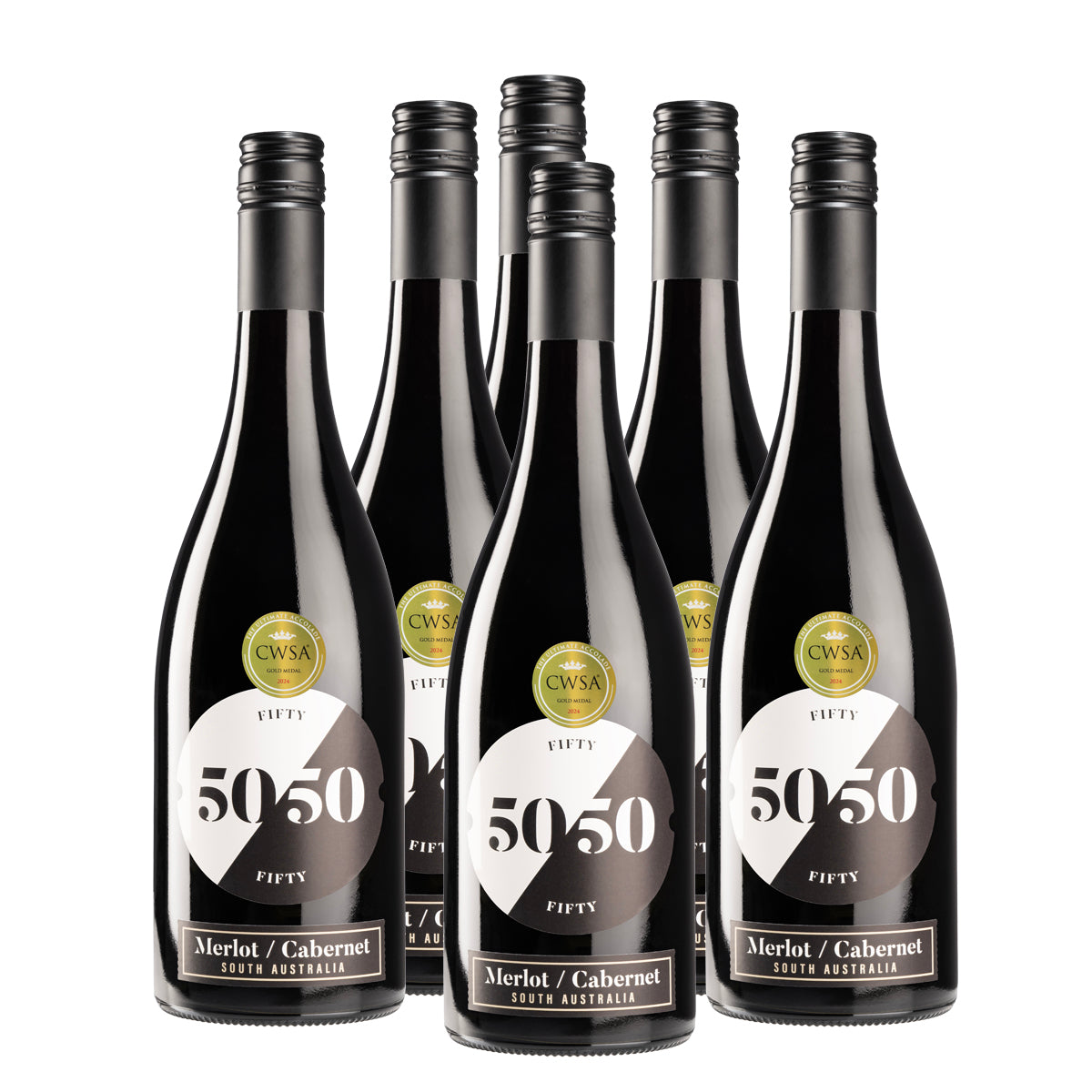 Fifty/Fifty Merlot Cabernet Sauvignon Case (750mL x 6)