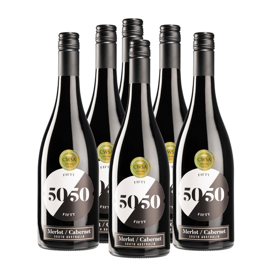 Fifty/Fifty Merlot Cabernet Sauvignon Case (750mL x 6)