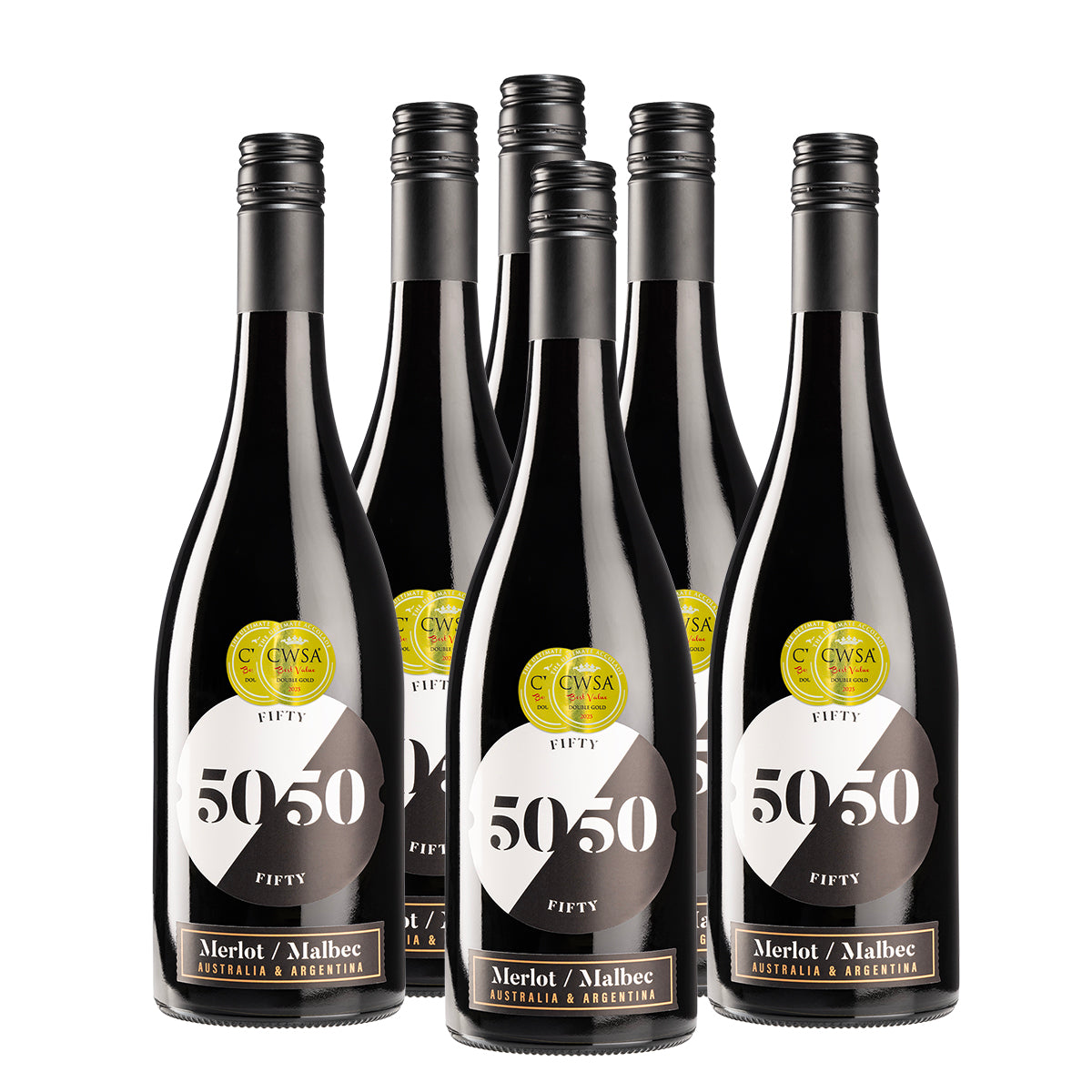 Fifty/Fifty Merlot Malbec Case (750mL x 6)