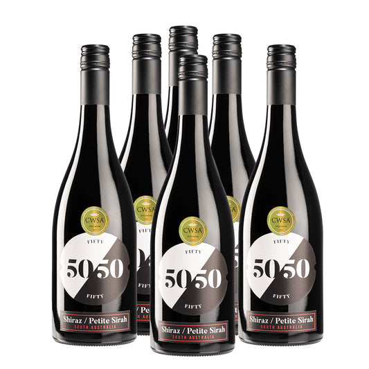 Fifty/Fifty Shiraz Petite Sirah Case (750mL x 6)